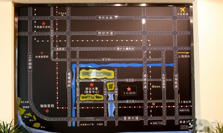 南通飞马国际中心交通图