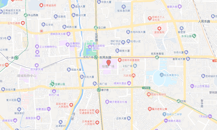 恒隆昆明君悦居交通图