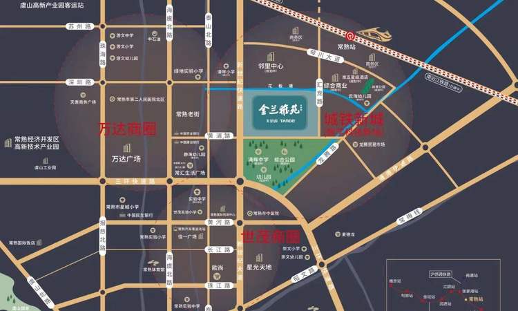 金兰雅苑周边配套图