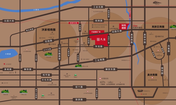 海尔产城创铂悦澜庭交通图