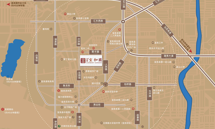 金博·宜和园交通图