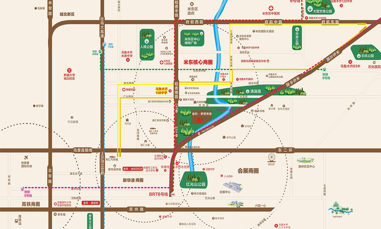 金科·梦想传奇交通图