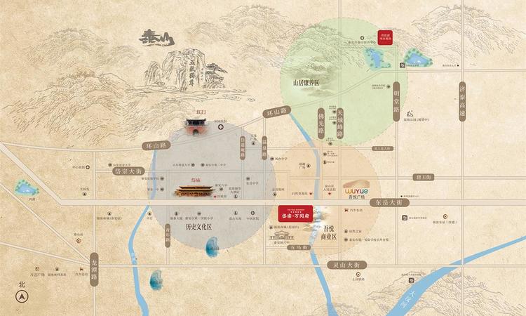 岱宗万阅府交通图