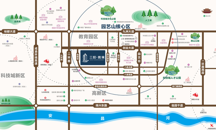 三阳·揽境交通图