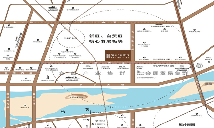 富力尚悦台交通图