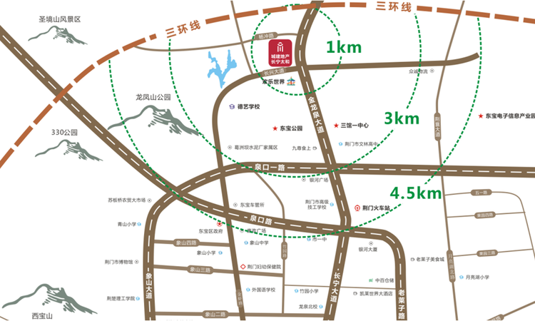 城建地产·长宁太和交通图