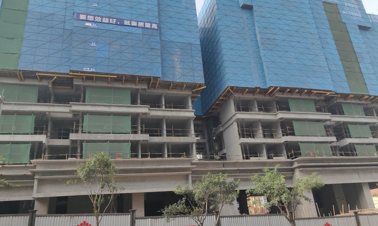 金地自在城施工进度图