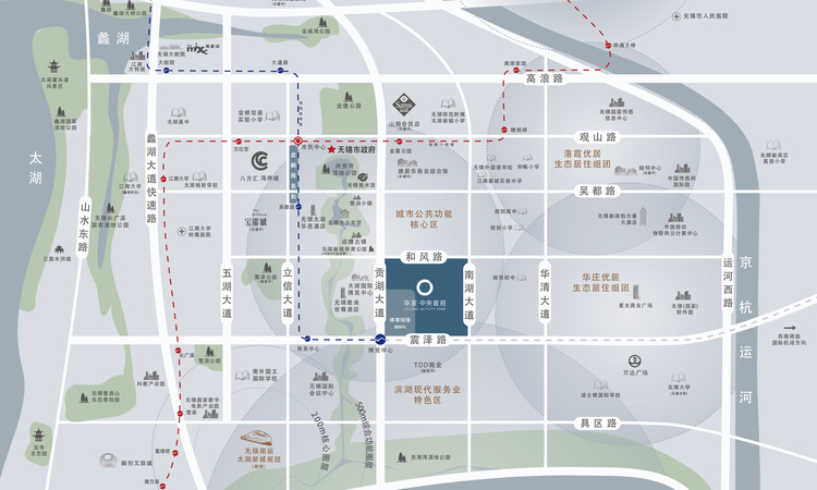 华发中央首府交通图