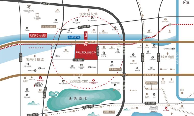 西溪宸悦交通图