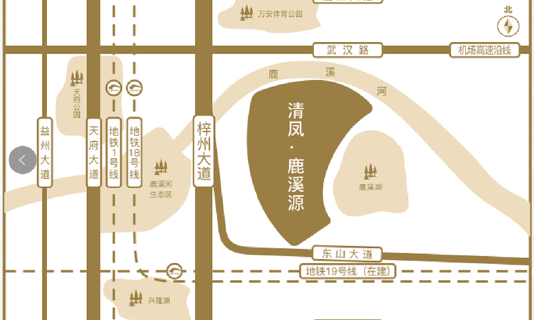 清凤鹿溪源交通图