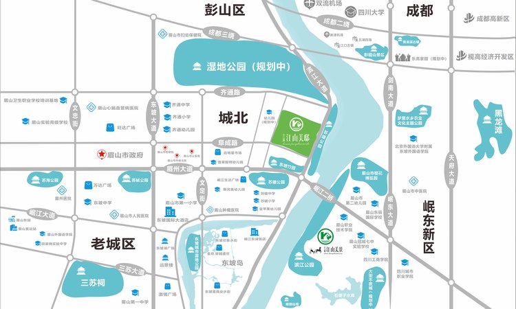 兰溪江山美邸交通图