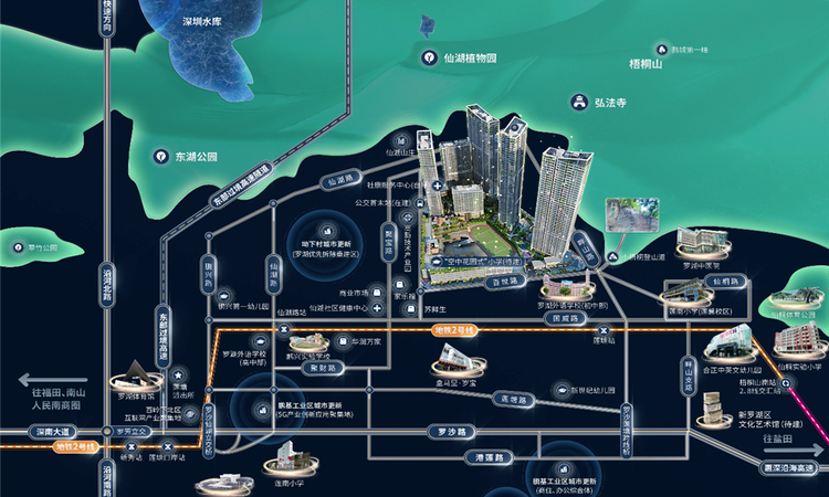 东海富汇豪庭交通图