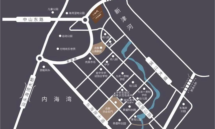 天合名门二期交通图