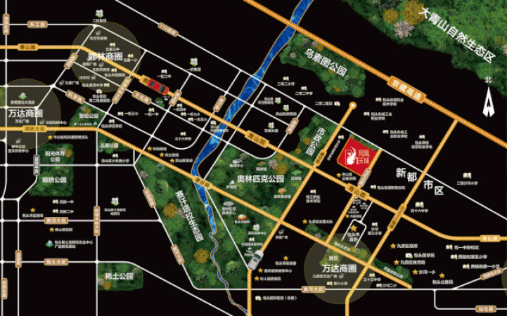 碧桂园.凤凰天域交通图