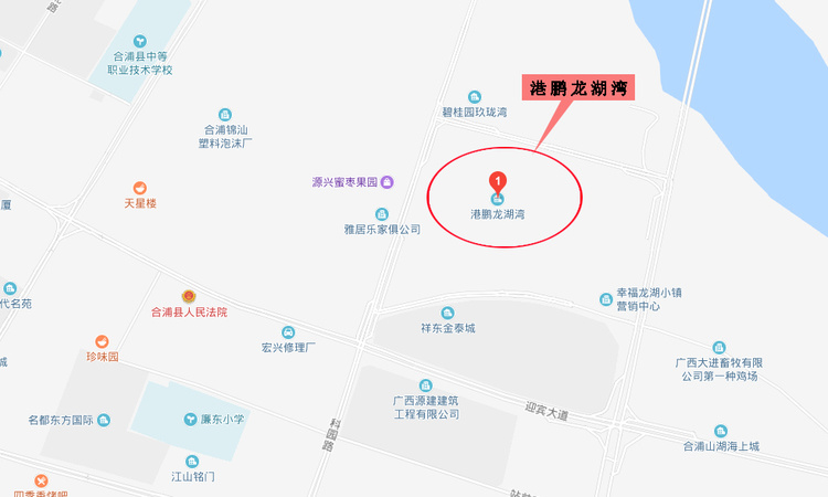 港鹏龙湖湾交通图