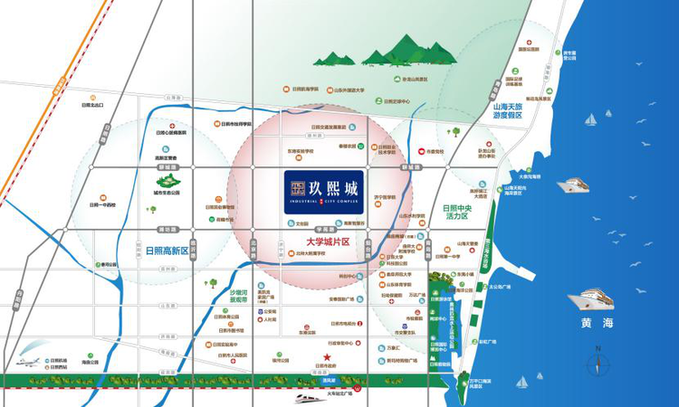 日照玖熙城交通图
