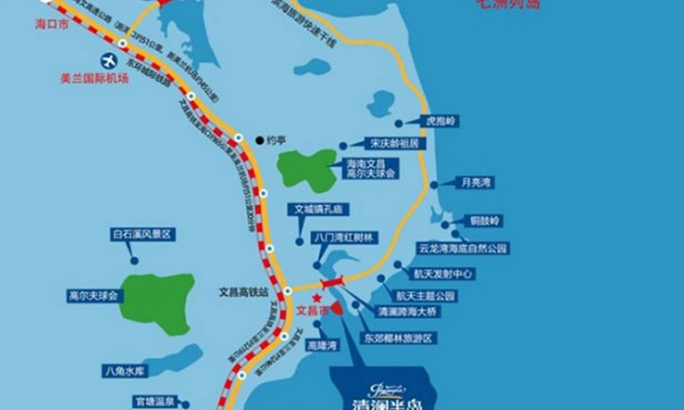 清澜半岛交通图