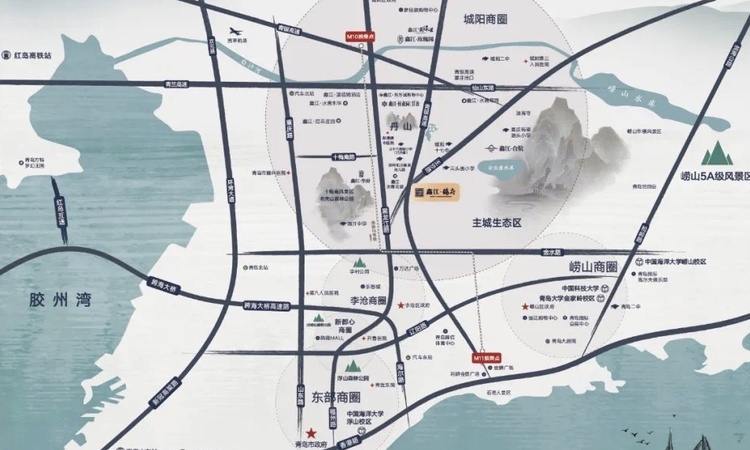 鑫江瑞府交通图