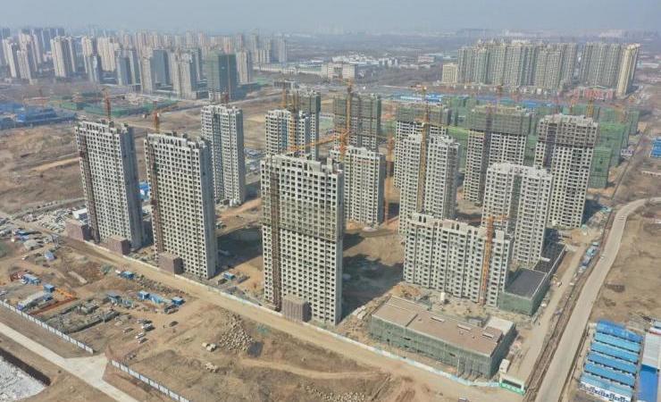 绿地·东北亚国博城施工进度图