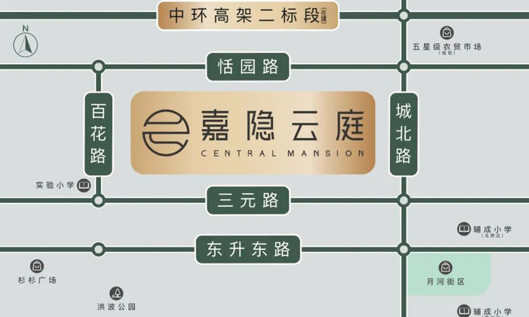 嘉隐云庭交通图