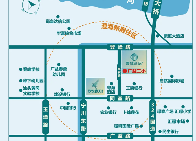 联泰香域尚品轩交通图