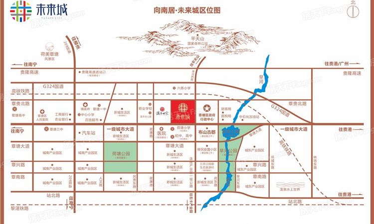 向南居·未来城交通图