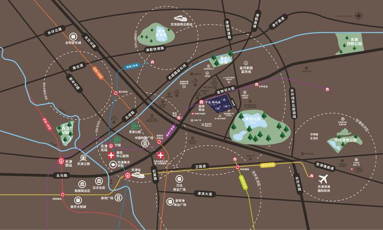 中交雅郡城东春晓交通图