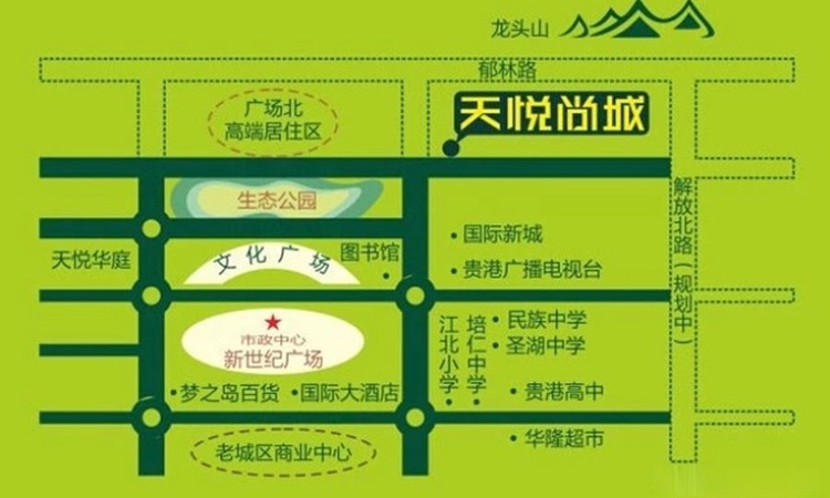 天悦尚城三期交通图