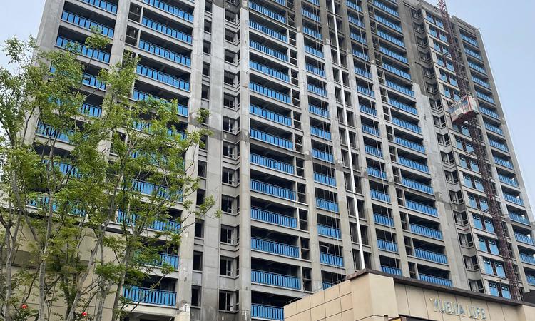 保利悦公馆施工进度图