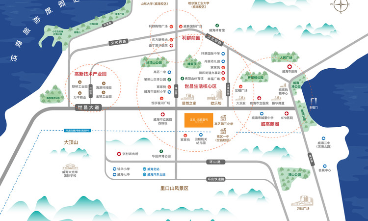 正弘云庭壹号交通图