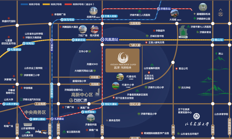 远洋凤栖翰林交通图
