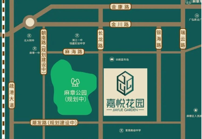 嘉悦花园交通图
