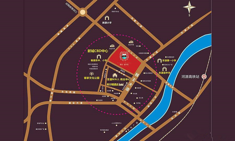 阳光波尔登商务大厦交通图