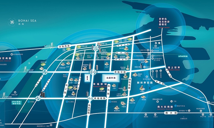 北宸外滩交通图