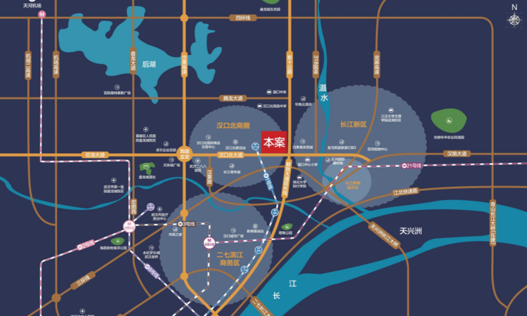 汉鑫广场交通图