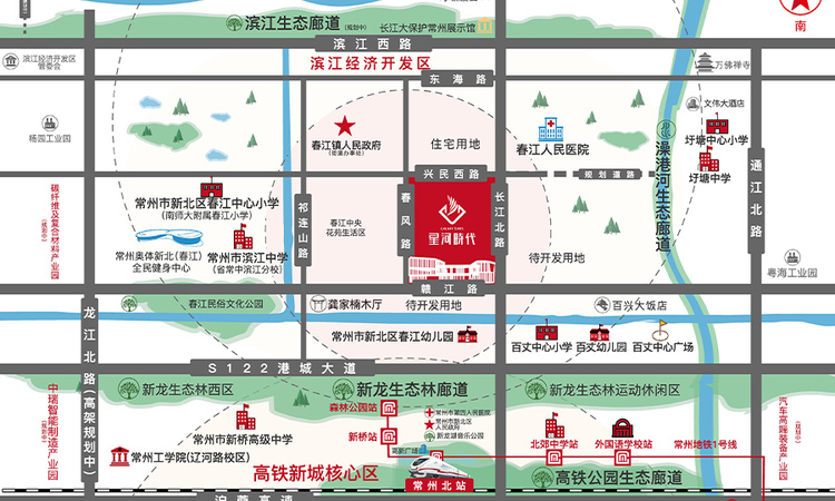 星河时代交通图