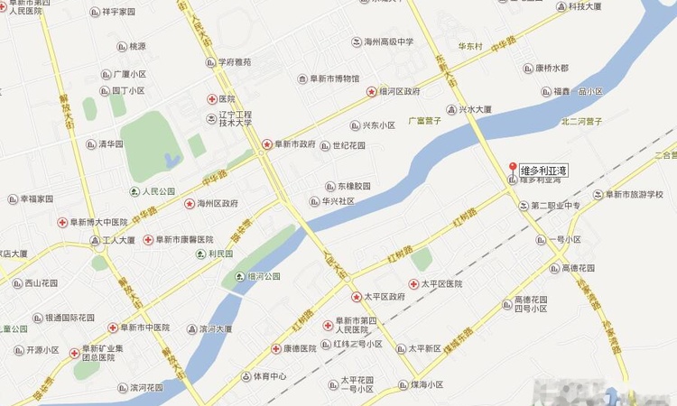 维多利亚湾交通图