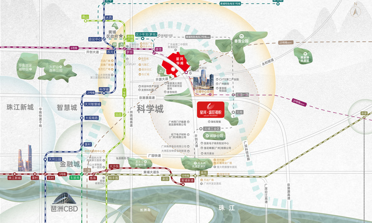 星河·盛世禧悦交通图