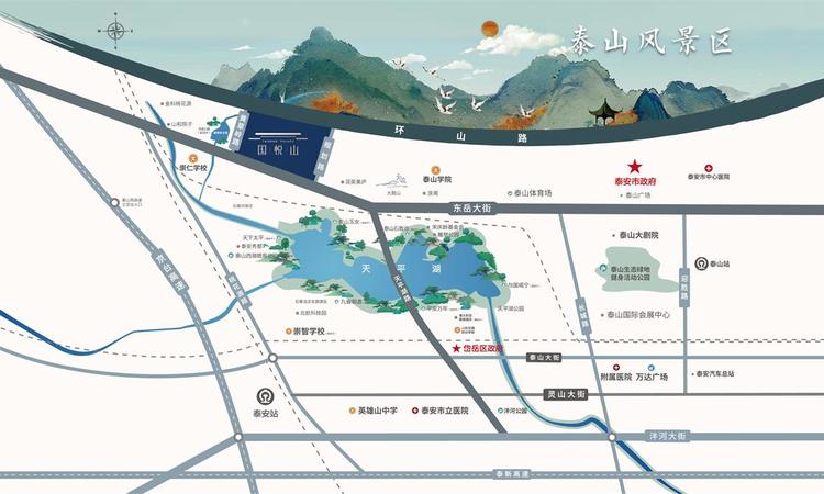 国悦山交通图