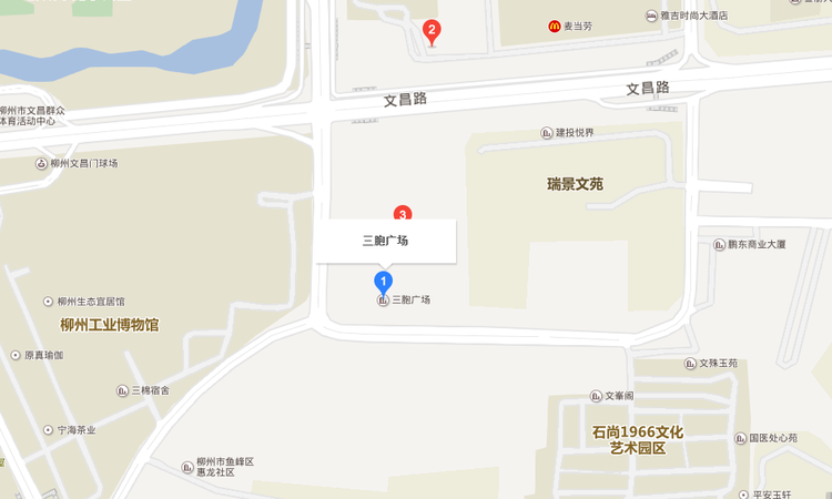 三胞国际广场交通图