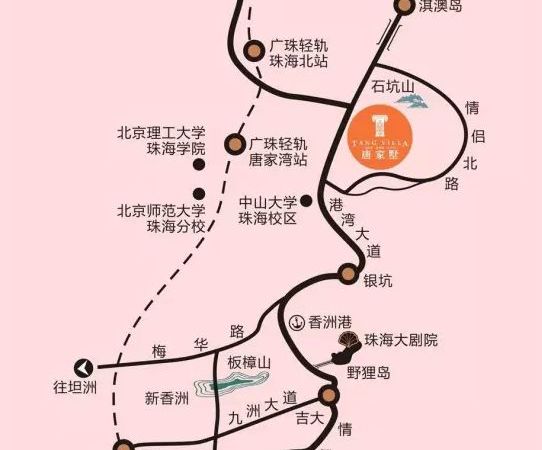 卓越·唐家墅交通图
