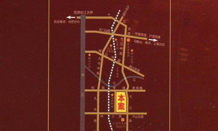 中国芜湖商品交易博览城交通图
