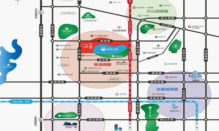 景融南湖里交通图