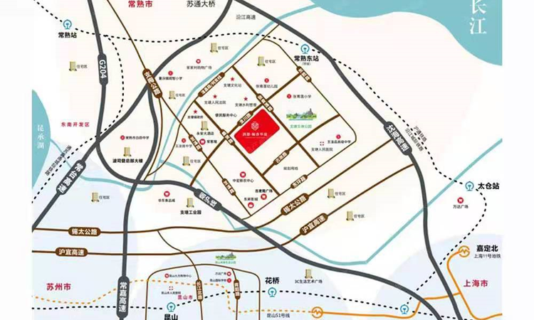 翰香华庭周边配套图