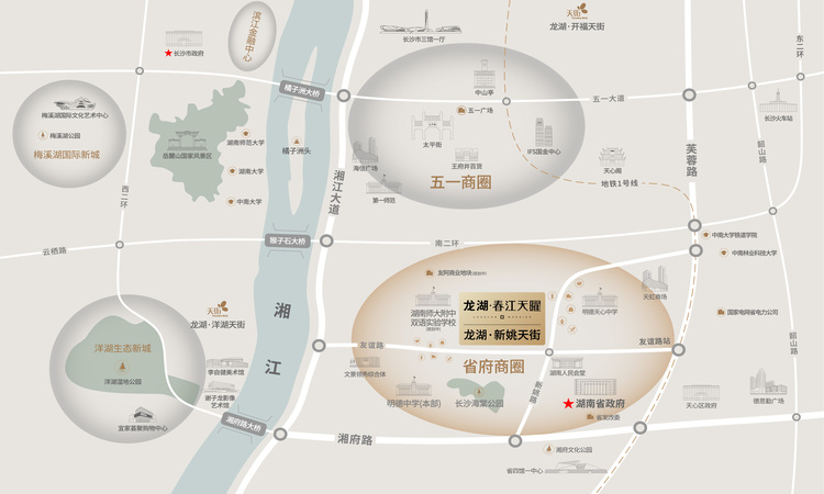 龙湖春江天曜交通图