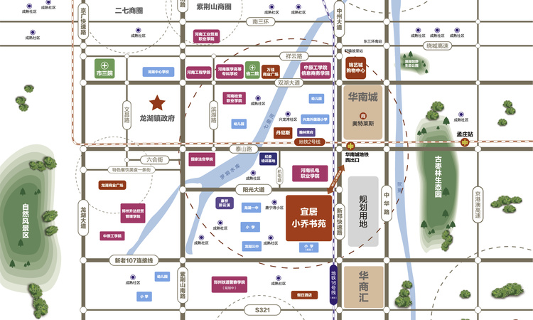 宜居·小乔书苑交通图