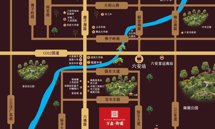 万鑫御园交通图