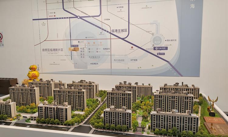 陕建名城映蓝实景图