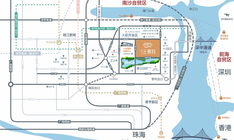 招商禹洲·云鼎府交通图