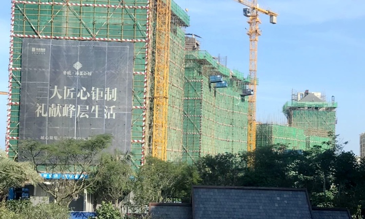 鲁能·海蓝公馆施工进度图